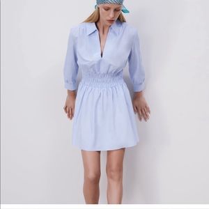 Blue mini dress from Zara